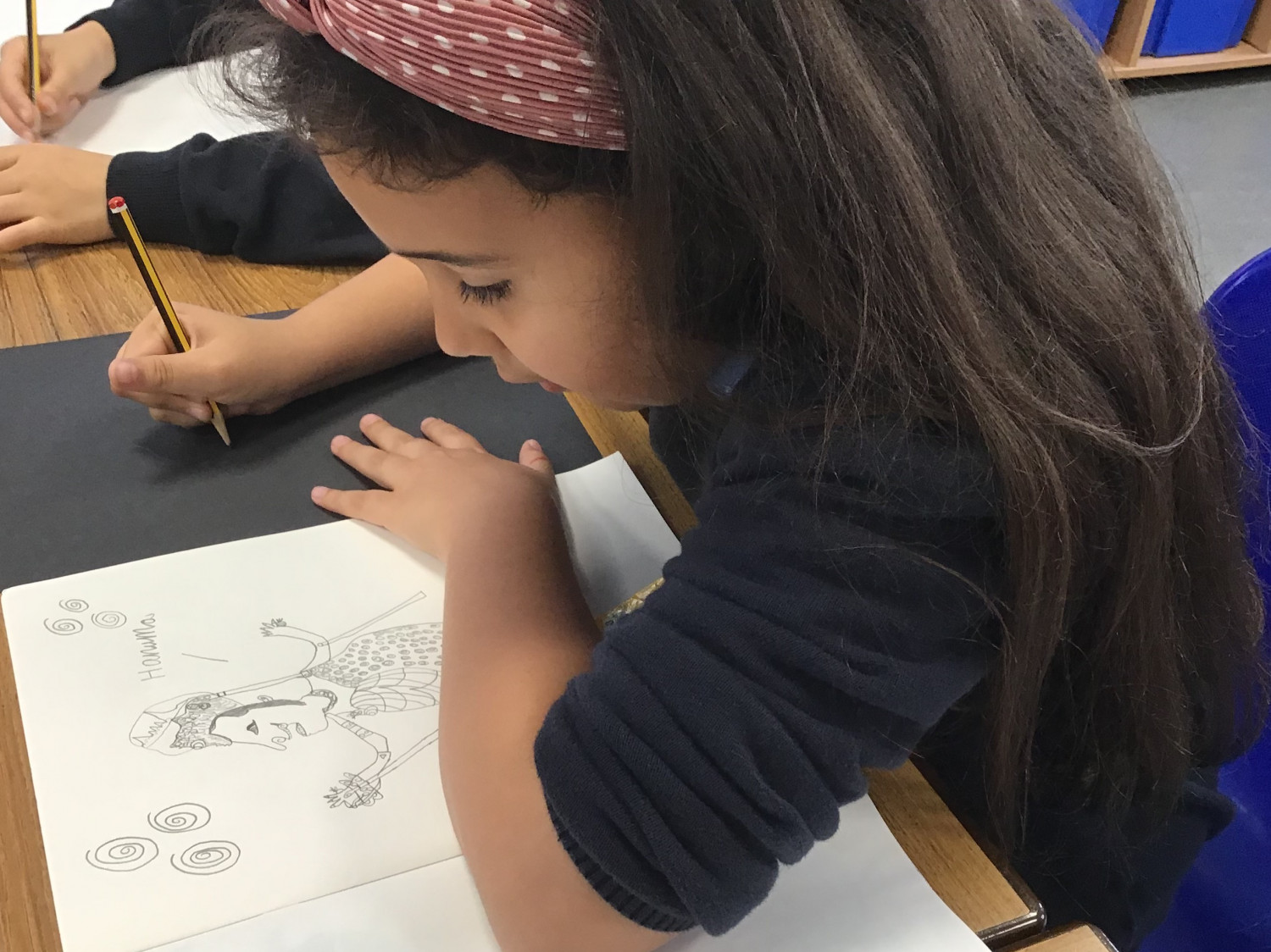 image of child drawing